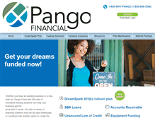Tablet Screenshot of pangofinancial.com